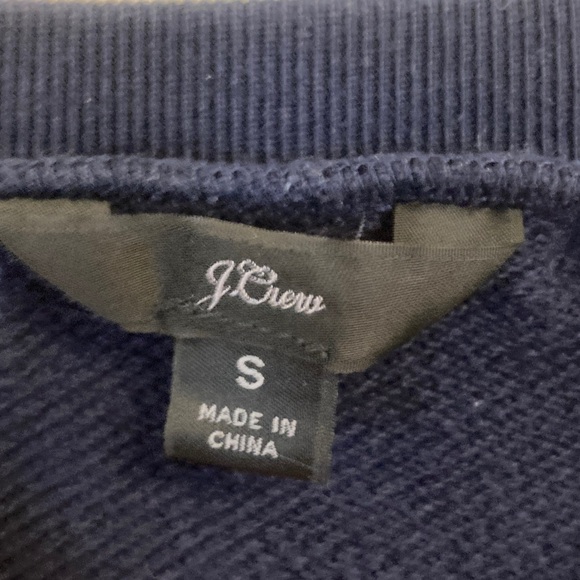 J. Crew Navy Italian Pasta Crewneck - Picture 2 of 6